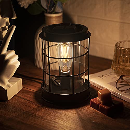 YSONG Electric Wax Melt Warmer,Scentsy Wax Warmer,Wax Warmer for Scented Wax Melts, Metal Wax Burner Fragrance Warmer and Vintage Light Bulbs,Fragrance Wax Lamp for Wedding and Home Decor Gifts