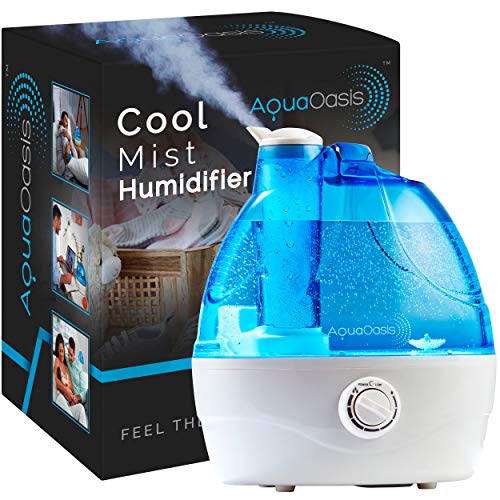 AquaOasis™ Cool Mist Humidifier (2.2L Water Tank) Quiet Ultrasonic Humidifiers for Bedroom & Large room - Adjustable -360 Rotation Nozzle, Auto-Shut Off, Humidifiers for Babies Nursery & Whole House