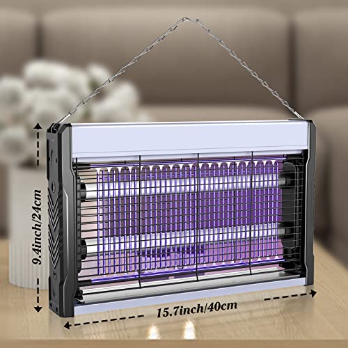 PALONE Electric Bug Zapper 3200V Mosquito Zapper Killer Indoor Insect Killer with Hanging Chain Mosquito Trap with Removable Collection Tray USB Electric Bug Zapper Outdoor for Home Office Warehouse
