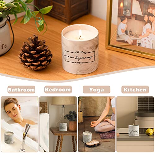 Freejac House Warming Gifts New Home Gift Ideas for Women Men Friend New Homeowner Gifts House Warming Decoration Party Decor Porcelain Ceramics Scented Candle 6oz