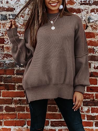 EFAN Women's Oversized Sweaters Crewneck 2023 Fall Fashion Clothes Outfits Trendy Winter Long Sleeve Maternity Batwing Cozy Tunic Sweatshirt Cardigan Pullover Top