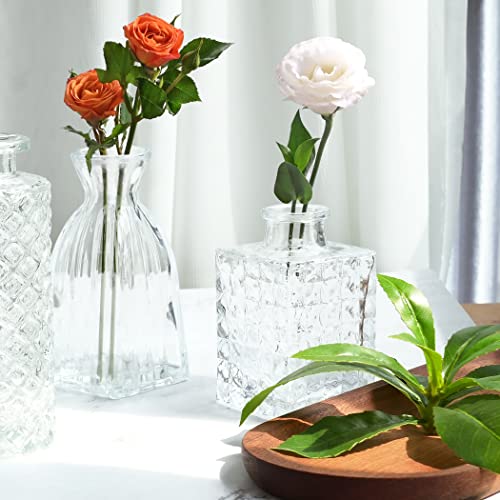 Glass Bud Vases Set of 30,Small Vases for Flowers,Glass Vases for Centerpieces,Clear Vases Bulk Mini Vases for Home Decor,Wedding Decor,Centerpieces,Party,Office