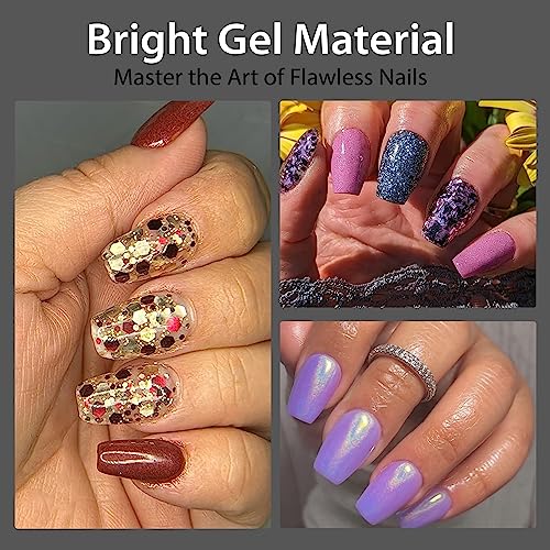 UNA GELLA Coffin Short Nail Tips with Glue Gel Curing Needed Soft Gel Nail Tips with Soft Gel Tips Glue Kit for Short Square Gel X Tips 120pcs for Home DIY