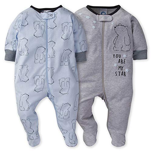 Gerber Baby Boys 2-Pack Sleep 'N Play Hello Bear Newborn