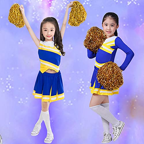 Little Girls' 2 Piece High School Cheerleading Uniform Costume Complete Outfit Cosplay Fancy Dress 130