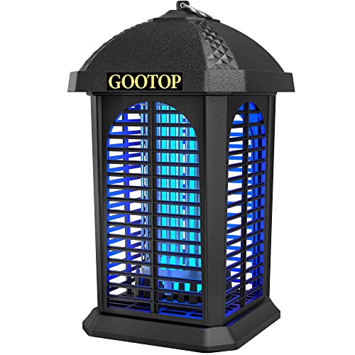 GOOTOP Large Bug Zapper Outdoor Electric, Mosquito Zapper Outdoor, Fly Traps, Fly Zapper, Mosquito Killer, 3 Prong Plug, 90-130V, ABS Plastic Outer