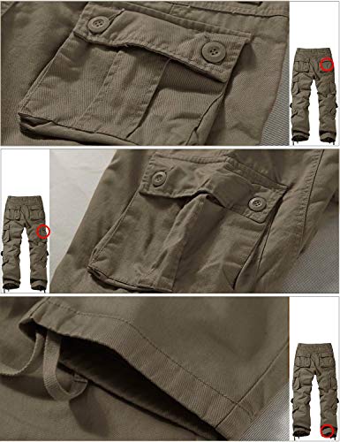 Match Men's Wild Cargo Pants(Light Khaki,30)