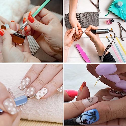 Nail Brush for Gel Nail Art Brushes Art Pen Tools Set for Painting Nail Art Tips Builder Acrylic Art Liner Brush for Uv Nails Home Salon Nail Design Tool Nail Dotting Diy Nail Extension Gel Brush