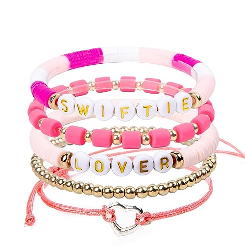 Taylor Bracelets Eras Tour Outfits Swiftie Lover 1989 Summer Beach Bohemian Layering Bracelets Set Friendship Bracelets Gifts for Women Girls