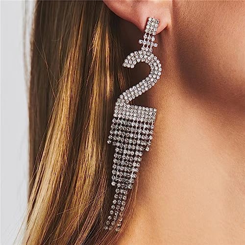 21st Birthday Earrings, 21 Years Old Birthday Outfit Gifts for Women Earrings with Long Tassel for 21st Birthday Decorations Gifts Ieda for Women 21 Decorations