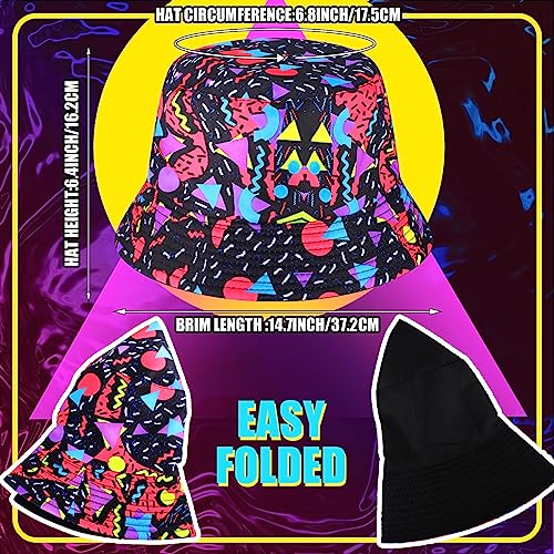 Men's 2 Pieces 70s 80s 90s Outfit Retro Shirts and Shorts Set with Hat Hawaiian Beach Tracksuits for Men Disco Party (Fresh,Medium)