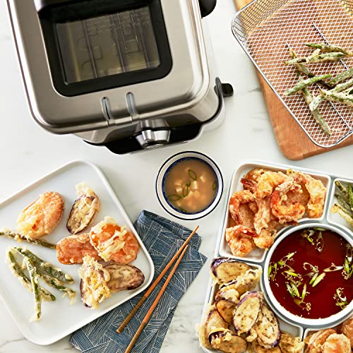 T-Fal Ultimate EZ Clean Stainless Steel Deep Fryer with Basket 3.5 Liter Oil and 2.6 Pound Food Capacity 1700 Watts Easy Clean, Temp Control, Digital Timer, Oil Filtration, Dishwasher Safe Parts