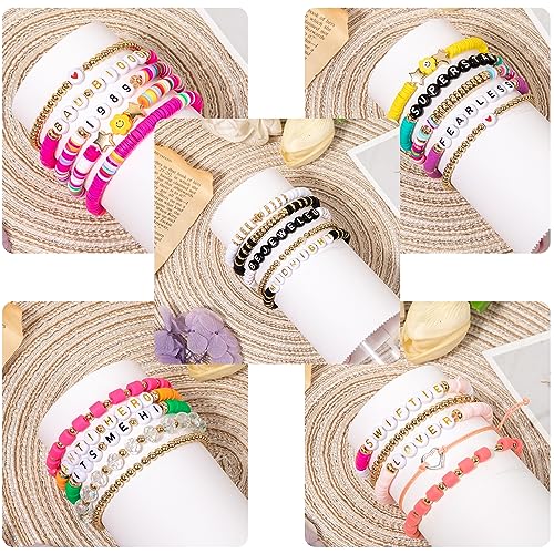 Taylor Bracelets Eras Tour Outfits Swiftie Lover 1989 Summer Beach Bohemian Layering Bracelets Set Friendship Bracelets Gifts for Women Girls