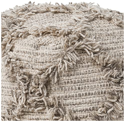 Christopher Knight Home Jucar Fabric Pouf, Grey