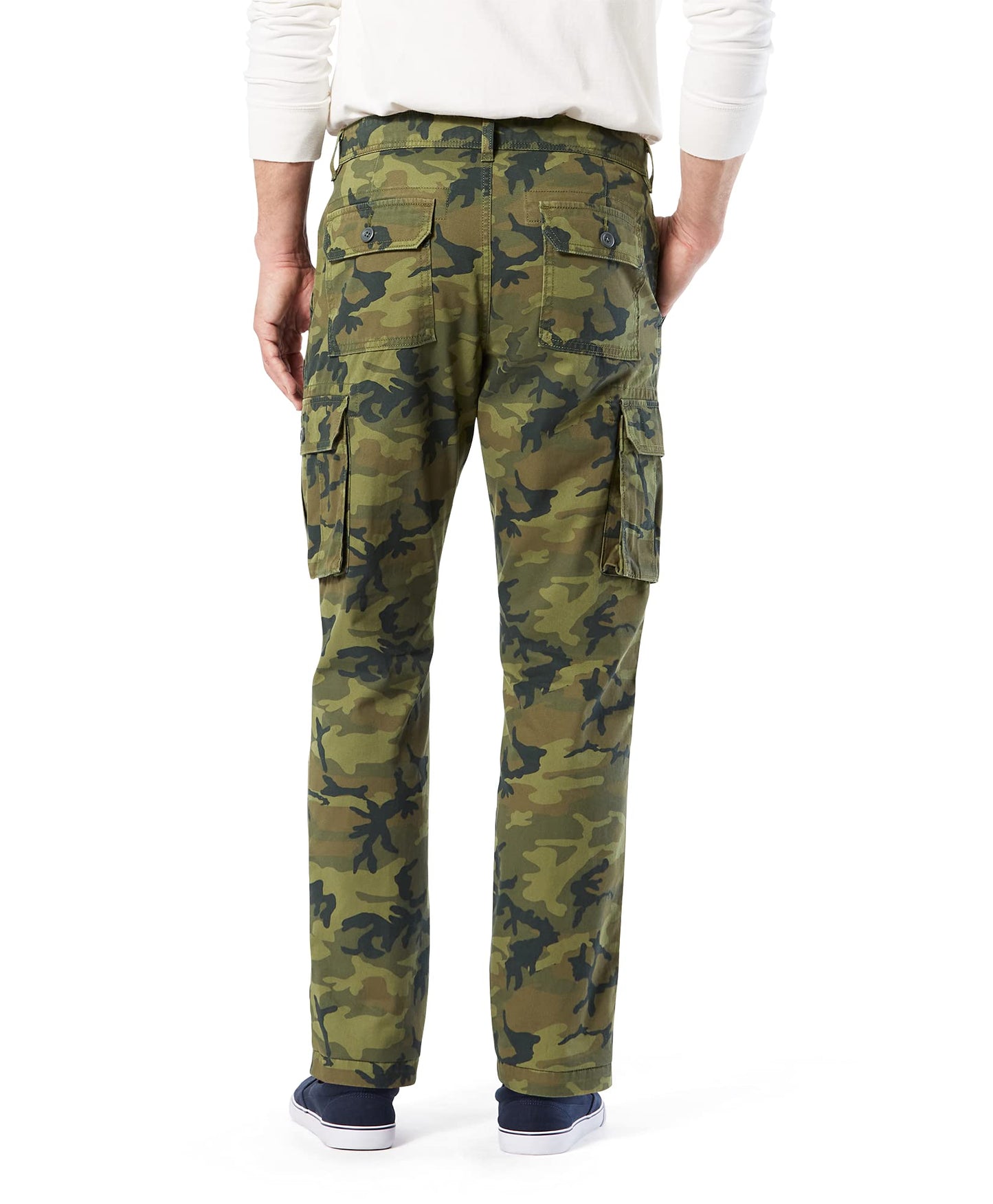 Signature by Levi Strauss & Co. Gold Label Men's Classic Cargo Pant, Woodland Camo, 34Wx36L